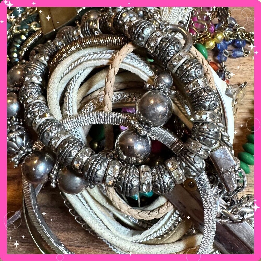 ⚜️ Jewelry Lot | Y2K-Modern Mixed Metals Beads Leather | Make offer! 🩷